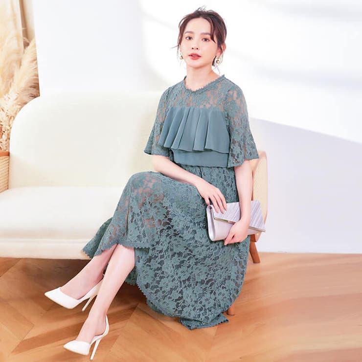 パーティードレス 結婚式 ワンピース[品番：VV000001620