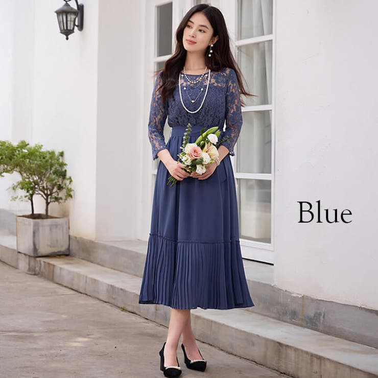 パーティードレス ロングドレス ロング丈[品番：VV000001933