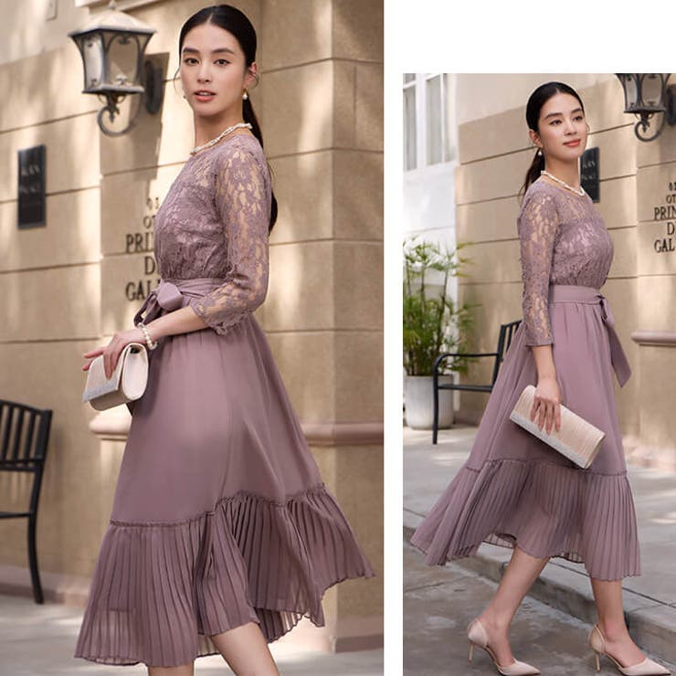 パーティードレス ロングドレス ロング丈[品番：VV000001933