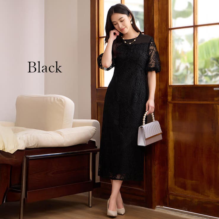 フラワーレース ロングドレス ドレス | Cinderella | 詳細画像6 