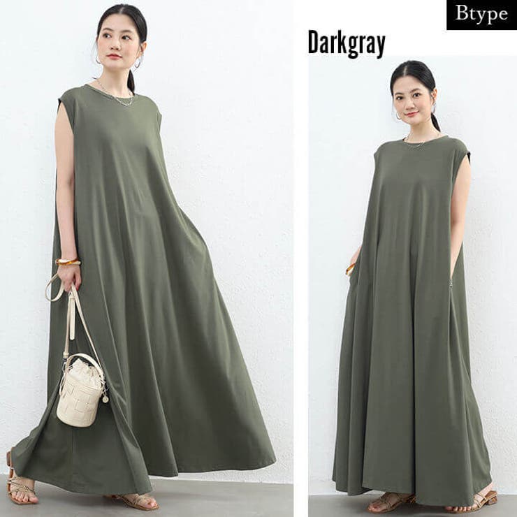 マキシ丈ワンピ Tシャツ 無地 | Cinderella | 詳細画像10 