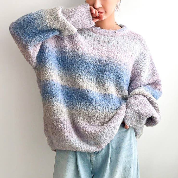 ニットプルオーバー グラデーションカラー トップス | Cinderella | 詳細画像11 