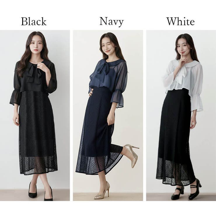 フェミニンスタイル ワンピース レーススカート | Cinderella | 詳細画像3 