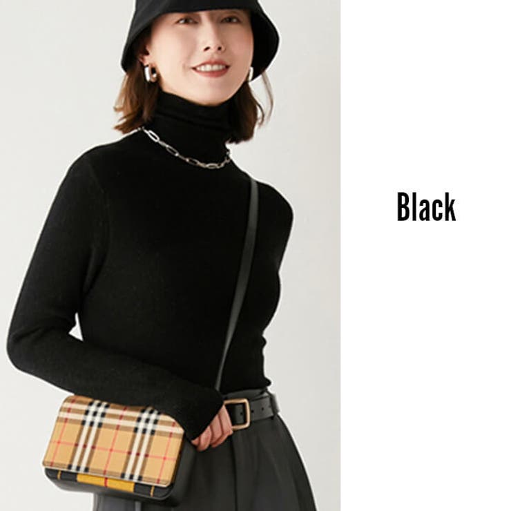 リブニット タートルネック レディース | Cinderella | 詳細画像4 