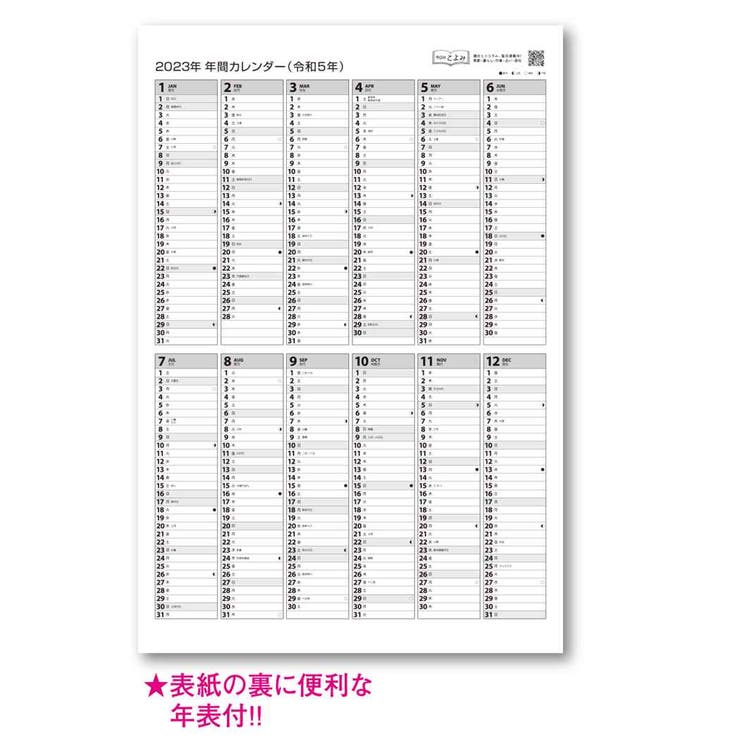 オンラインショップ】 カレンダー 壁掛け 2023年 暦 カラーラインメモ ジャンボ暦 令和5年 curvy.pk