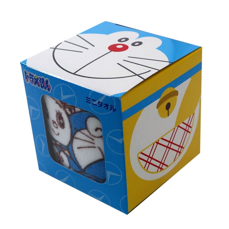 ドラえもんミニタオルハンカチタオルギフトBOXわいわいドラえもんバンダイ25×25cmプレゼントアニメキャラクターグッズ通販シネマコレクション