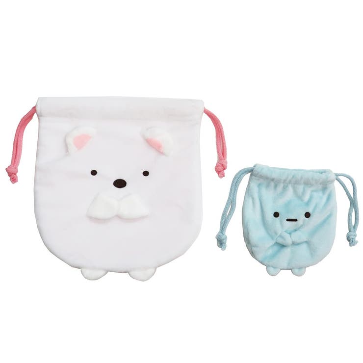 すみっコぐらし 巾着袋 ぬいぐるみ巾着[品番：BREW0079021