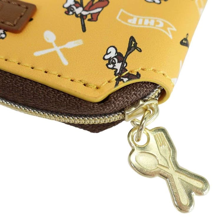 チップとデール チップ デール Disney コンパクト財布 チップ&デール コンパクト 財布 コインケース 小銭入れ ブラウン