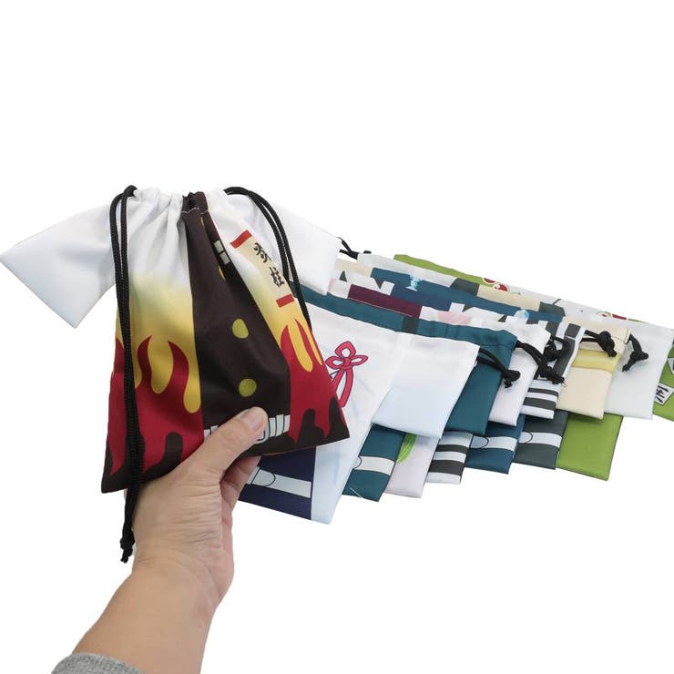 鬼滅の刃　額　バック　ハンドタオル　フラットポーチ　羽織風巾着　財布　キーケース 鬼滅の刃 額 バック ハンドタオル フラットポーチ 羽織風巾着