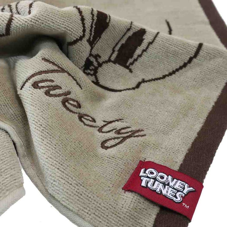 ルーニーテューンズフェイスタオル抗菌防臭刺繍ロングタオルクラシックトゥイーティーLOONEYTUNES丸眞新生活準備雑貨キャラクターグッズシネマコレクション