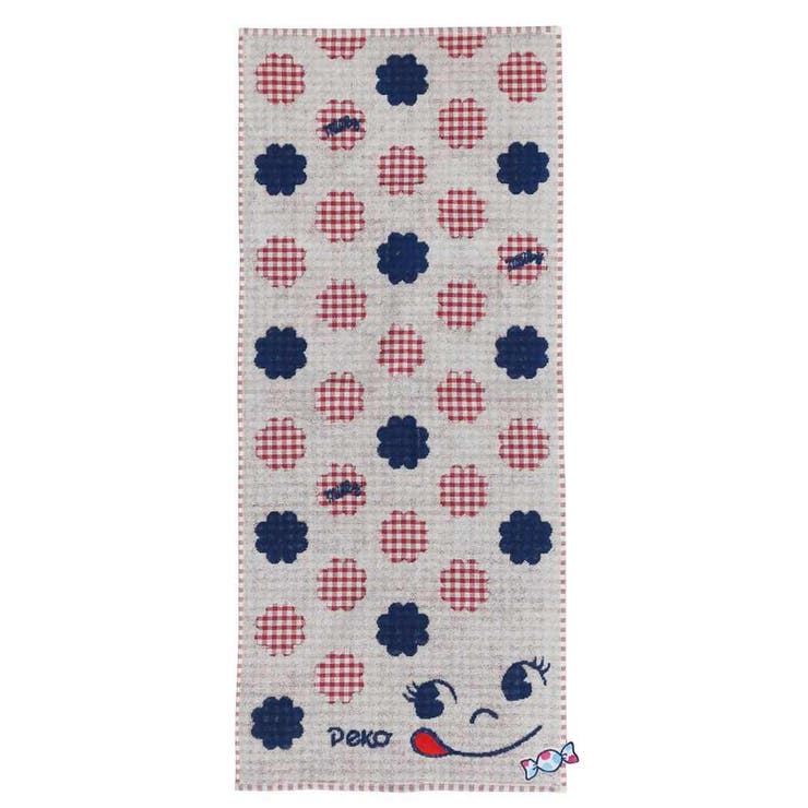 不二家のペコちゃん フェイスタオル 抗菌防臭 | cinemacollection【KIDS】 | 詳細画像1 