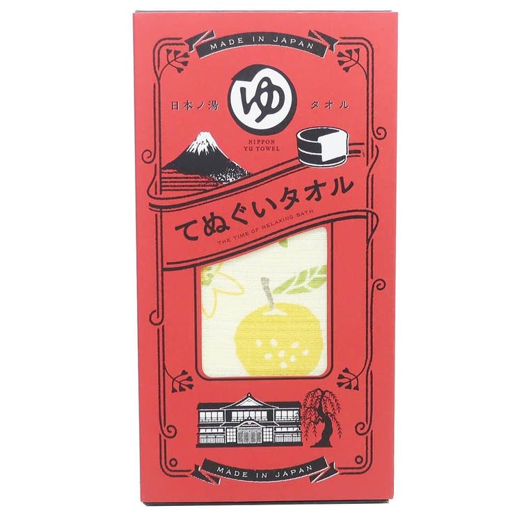 フェイスタオル 手ぬぐいタオル 日本の湯[品番：BREW0047926