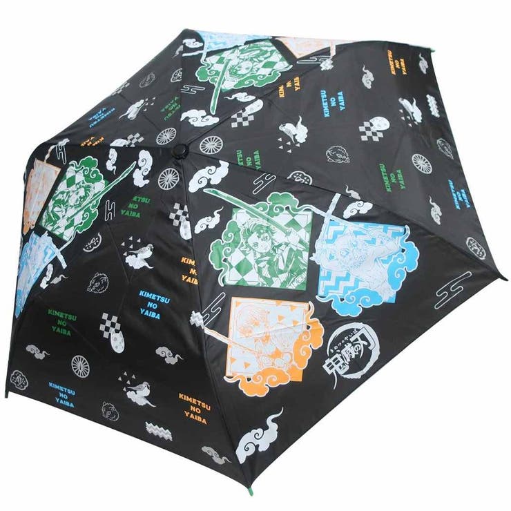 鬼滅の刃 折畳耐風傘 折りたたみかさ[品番：BREW0023956