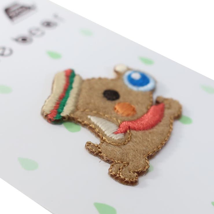 マーブルベアワッペンアイロンパッチPMB04パイオニア手芸用品保育園幼稚園小学生キャラクターグッズシネマコレクション