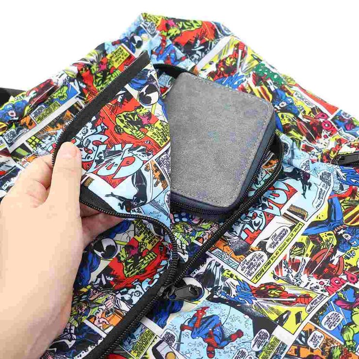 MARVELCOMICSエコリュック折りたたみショッピングバッグコミックシリーズマーベル丸眞お買い物かばんキャラクターグッズMARVELCorner