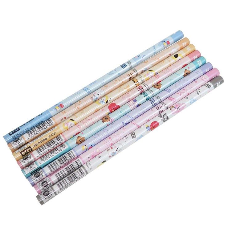 BT21 鉛筆 丸軸えんぴつ8本セット2B[品番：BREW0031650]｜cinemacollection【KIDS】（シネマコレクション ）のキッズファッション通販｜SHOPLIST（ショップリスト）