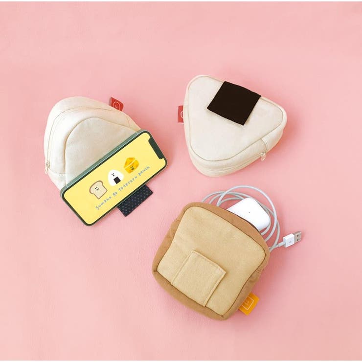 スマホが立てれるポーチ ガジェットポーチ おにぎり | cinemacollection | 詳細画像7 