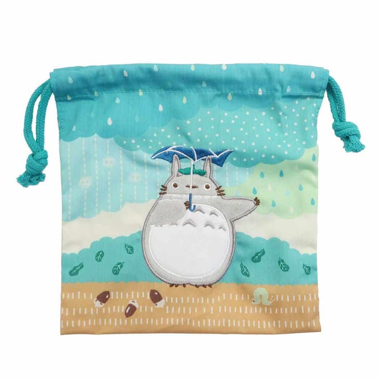 希少］ レトロ ヴィテージ となりのトトロ 巾着袋 レザー ジブリ