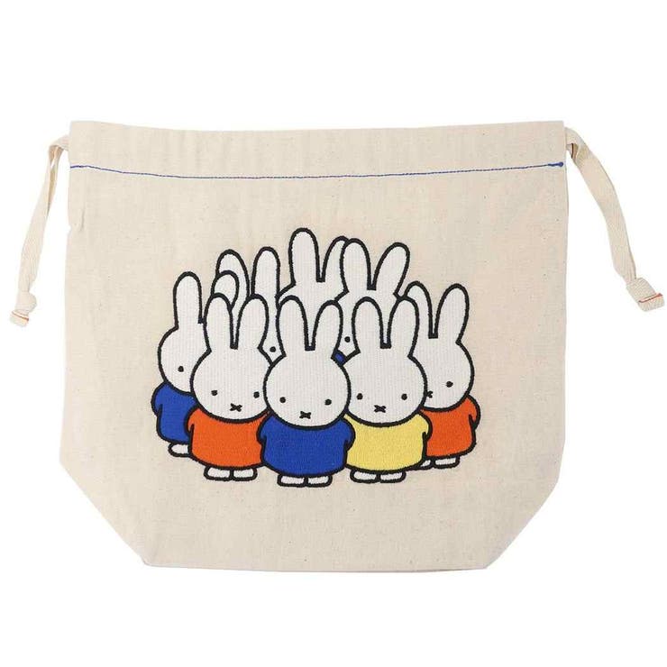ミッフィー巾着袋巾着ポーチいっぱい刺繍ディックブルーナマリモクラフトトラベルポーチ絵本キャラクターグッズシネマコレクション
