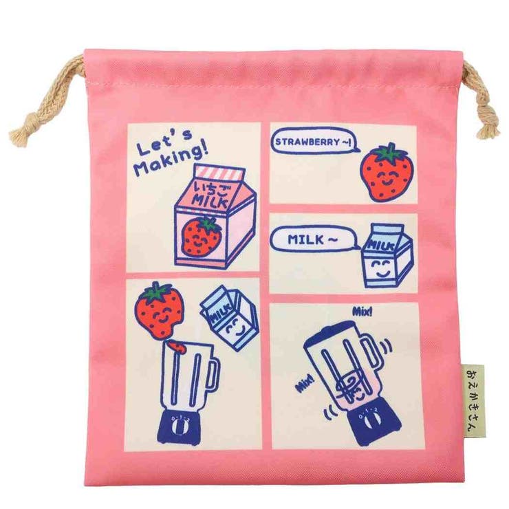 おえかきさんシリーズ 巾着袋 きんちゃくポーチ | cinemacollection | 詳細画像1 