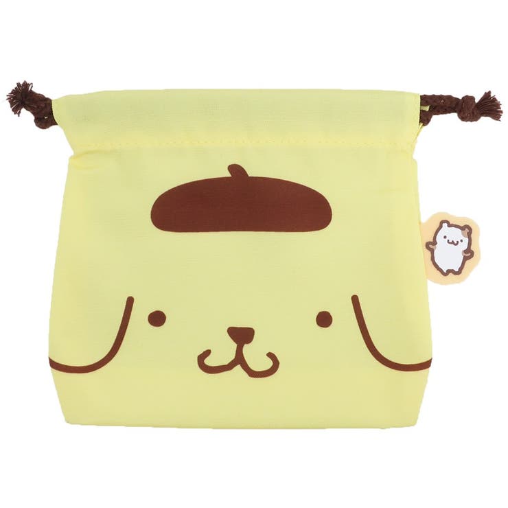 ポムポムプリン 巾着袋 フェイスきんちゃくポーチ[品番：BREW0027732