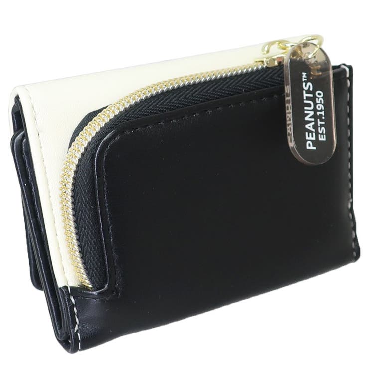 スヌーピー 三つ折り財布黒 PORTER タンカー 三つ折り財布 ピーナッツ