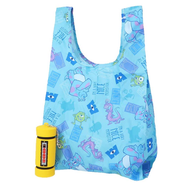 モンスターズインク エコバッグ ラバーケース付きショッピングバッグ | cinemacollection | 詳細画像1 