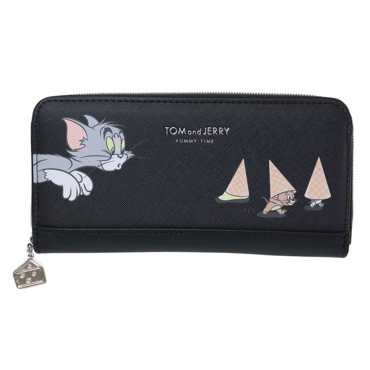 トムとジェリー】コレクション 総柄ラウンドジップ長財布 サマンサ