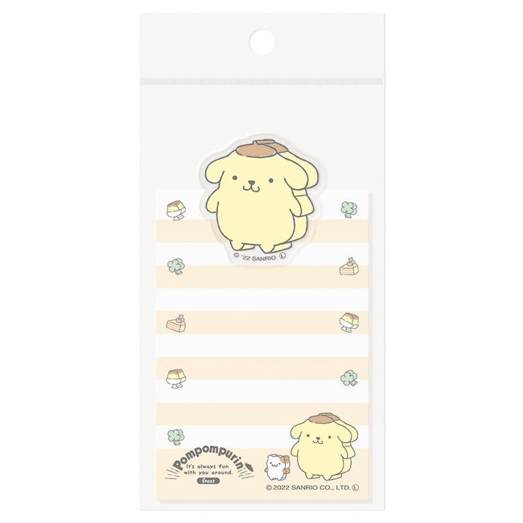 メーカー直送】 新学期準備文具 ダイカットクリップ付きメモ ポムポムプリン メモ帳 事務用品