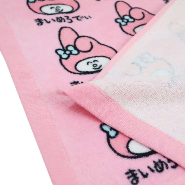 マイメロディ フェイスタオル プリントロングタオル[品番：BREW0049690