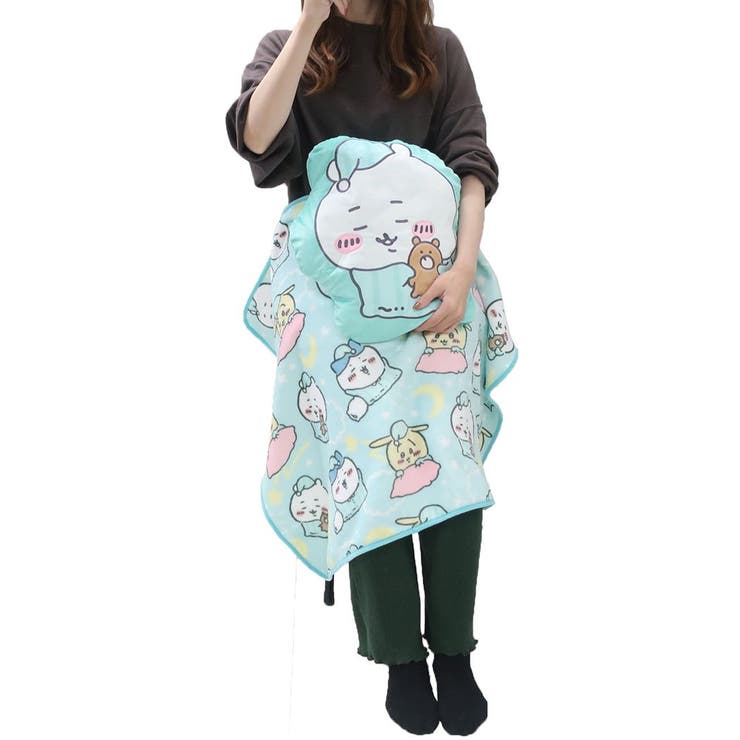 ちいかわ ひざ掛け毛布 ブランケットインクッション[品番：BREW0083197