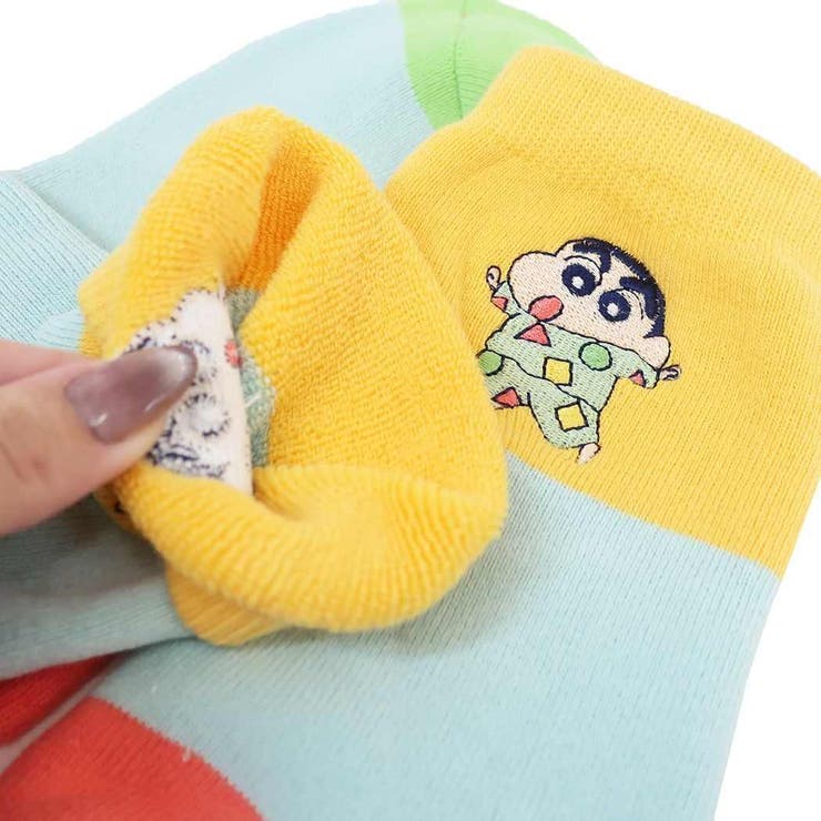 クレヨンしんちゃん 女性用厚手靴下 レディースあったか刺繍パイルソックス | cinemacollection | 詳細画像2 