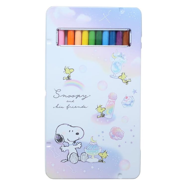 スヌーピー 色鉛筆 缶入り12色いろえんぴつ[品番：BREW0085529