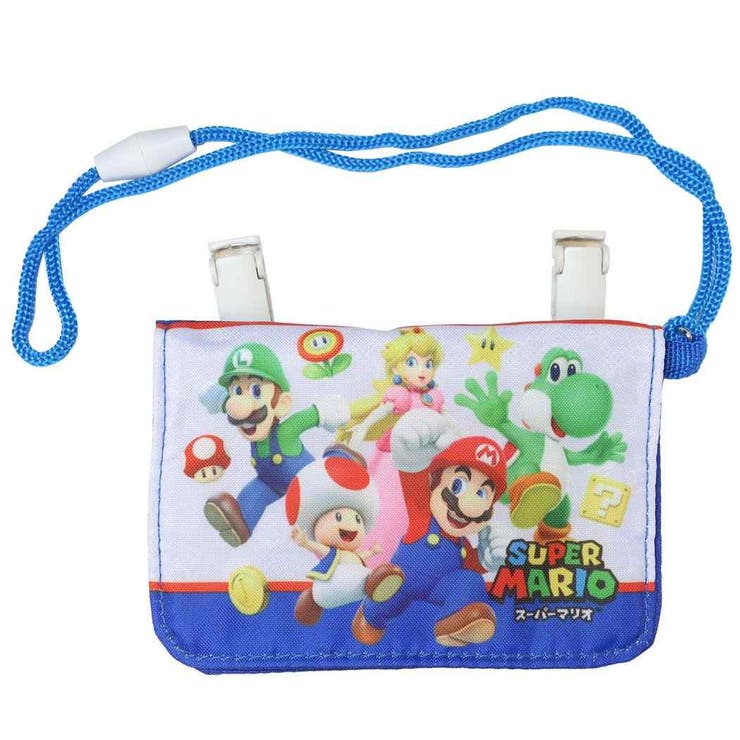 スーパーマリオ クリップポケット ネックコード付きミニお出かけウォレット | cinemacollection【KIDS】 | 詳細画像1 