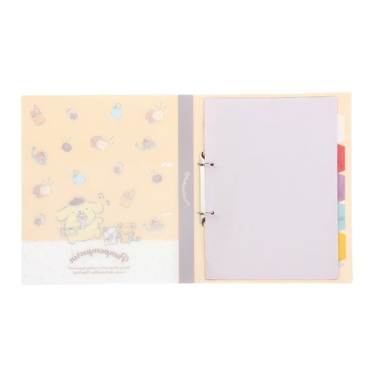 ポムポムプリン バインダー 2穴ファイルA4サイズ[品番：BREW0090467