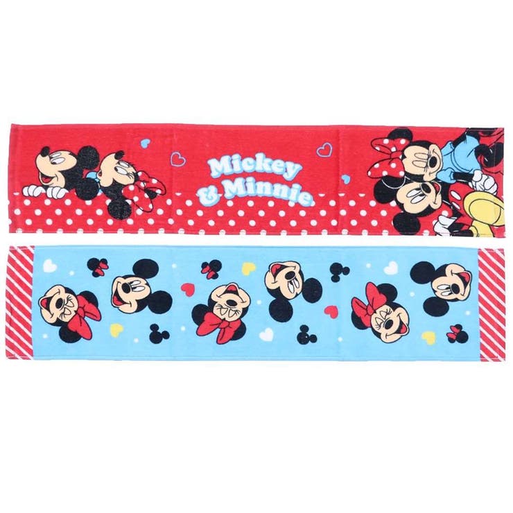 ミッキー＆ミニー フェイスタオル スリムフェイスタオル[品番