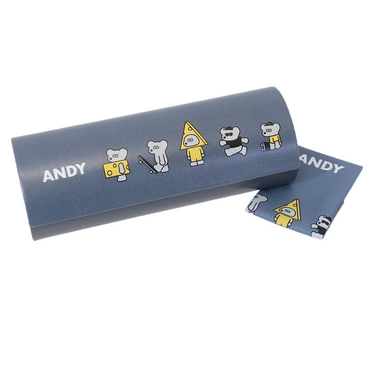 ねずみのANDY 眼鏡ケース クロス付きメガネケース[品番：BREW0093472