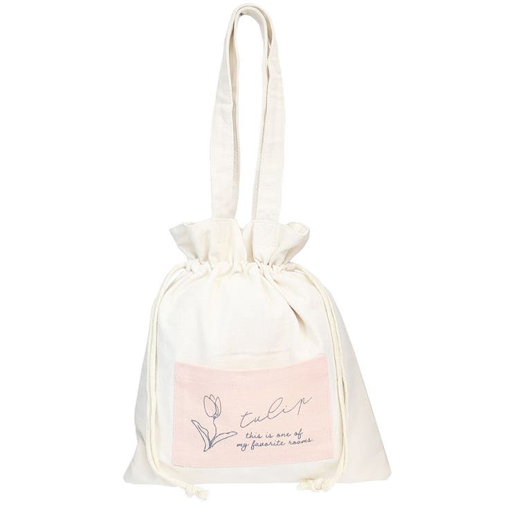 巾着バッグ 巾着トートバッグ チューリップ | cinemacollection | 詳細画像1 