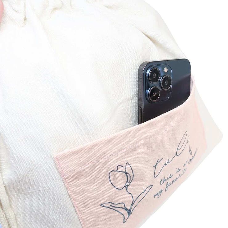 巾着バッグ 巾着トートバッグ チューリップ | cinemacollection | 詳細画像2 