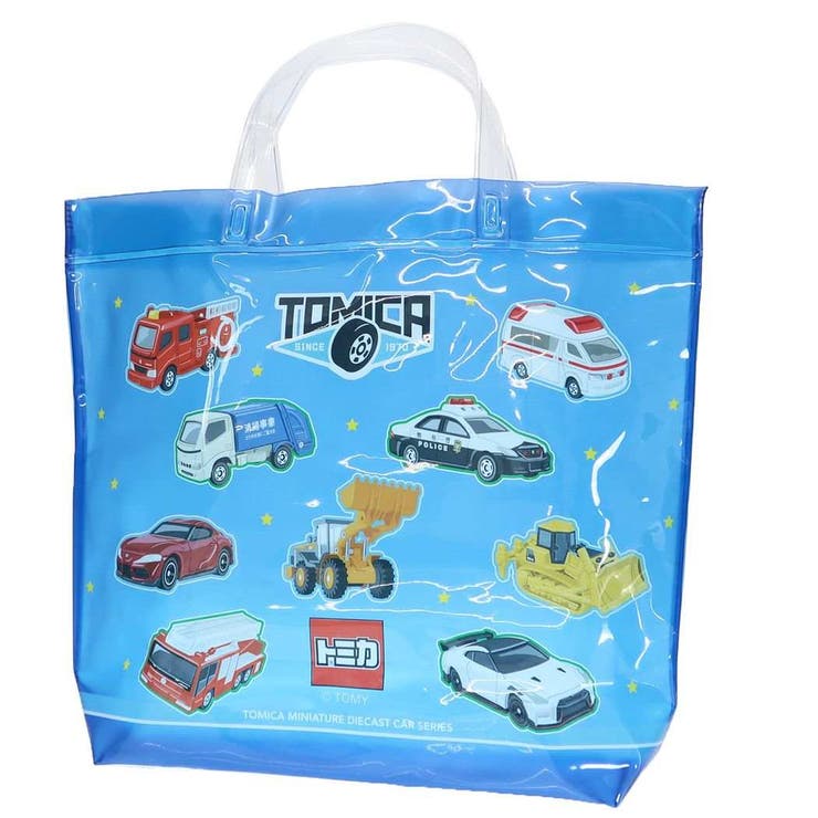 トミカ プールバッグ ビニール角型トートバッグ[品番：BREW0097139