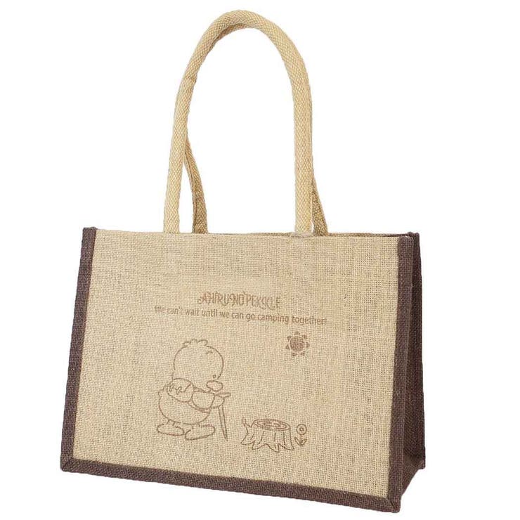あひるのペックル トートバッグ ジュートバッグM[品番 あひるのペックル トートバッグ ジュートバッグM[品番