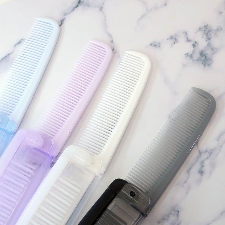 モードカラー ヘアブラシ 折りたたみブラシ&コーム[品番 モードカラー ヘアブラシ 折りたたみブラシ&コーム[品番