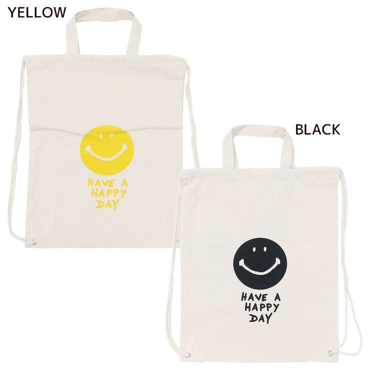 スマイリーフェイス ナップサック コットンナップサック[品番