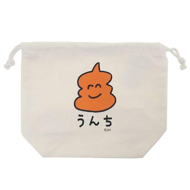巾着袋 マチ付ききんちゃくポーチ うんちさん オクタニ 小物入れ グッズ | cinemacollection | 詳細画像1 