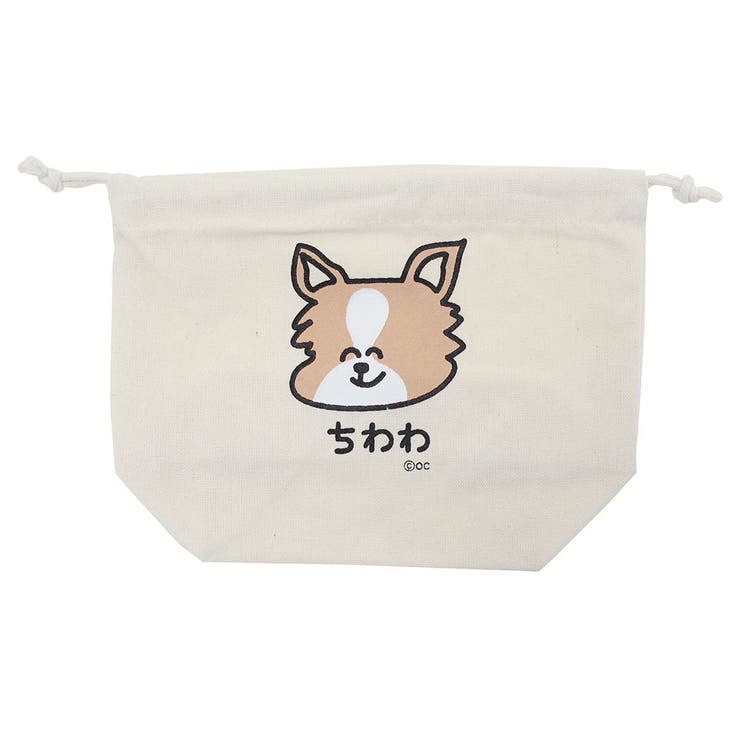 巾着袋 マチ付ききんちゃくポーチ ちわわさん オクタニ 小物入れ グッズ | cinemacollection | 詳細画像1 