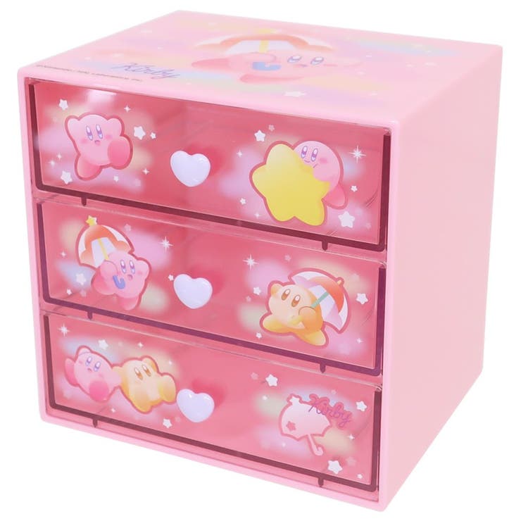 星のカービィ 卓上収納 3段チェスト[品番：BREW0101109 