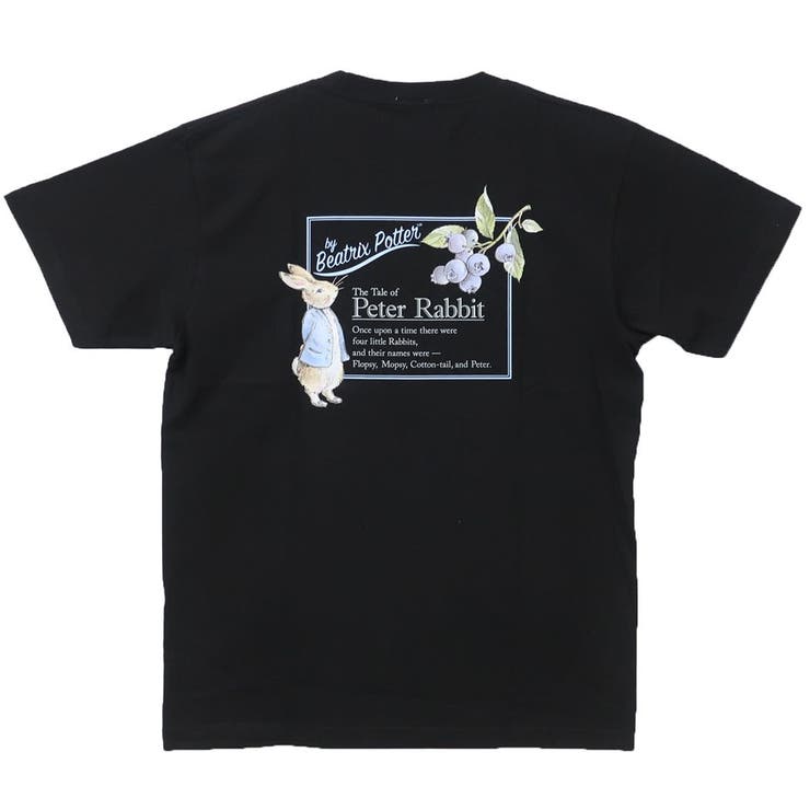 ○muveil○ピーターラビット○ 刺繍入り野菜プリントＴシャツ○ ○muveil○ピーターラビット○ 刺繍入り野菜プリントTシャツ