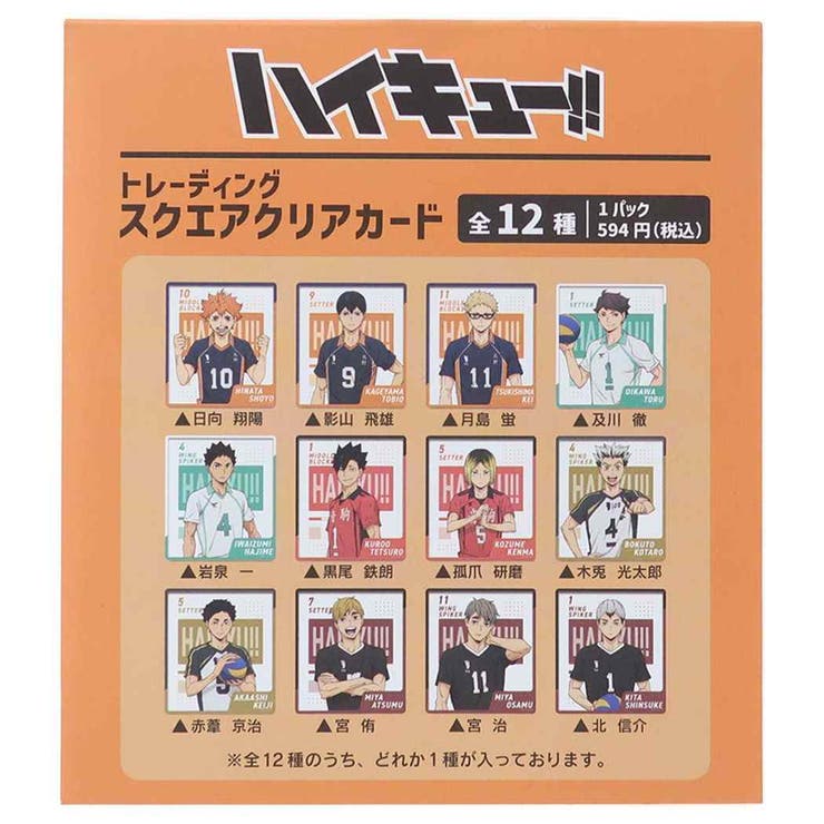 ハイキュー！！ コレクター雑貨 トレーディングスクエアクリアカード