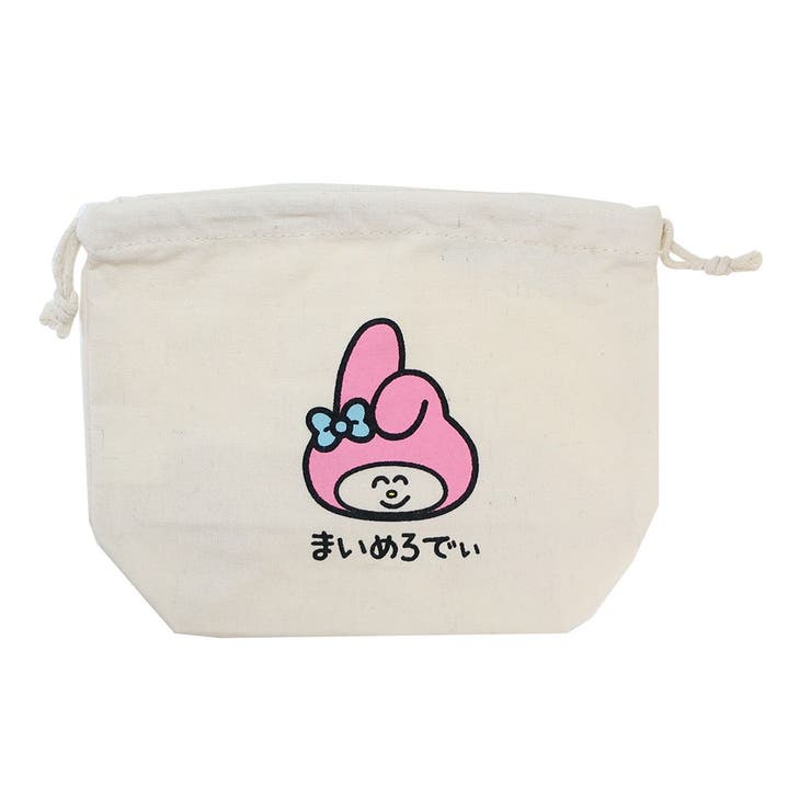 マイメロディ 巾着袋 マチ付ききんちゃくポーチ[品番：BREW0111003 