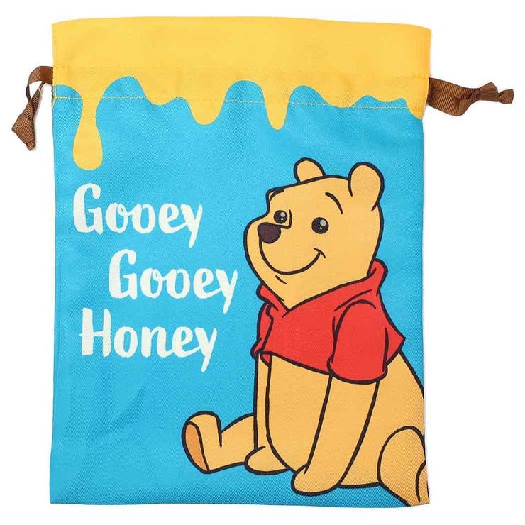 くまのプーさん 巾着袋 転写巾着M | cinemacollection | 詳細画像1 